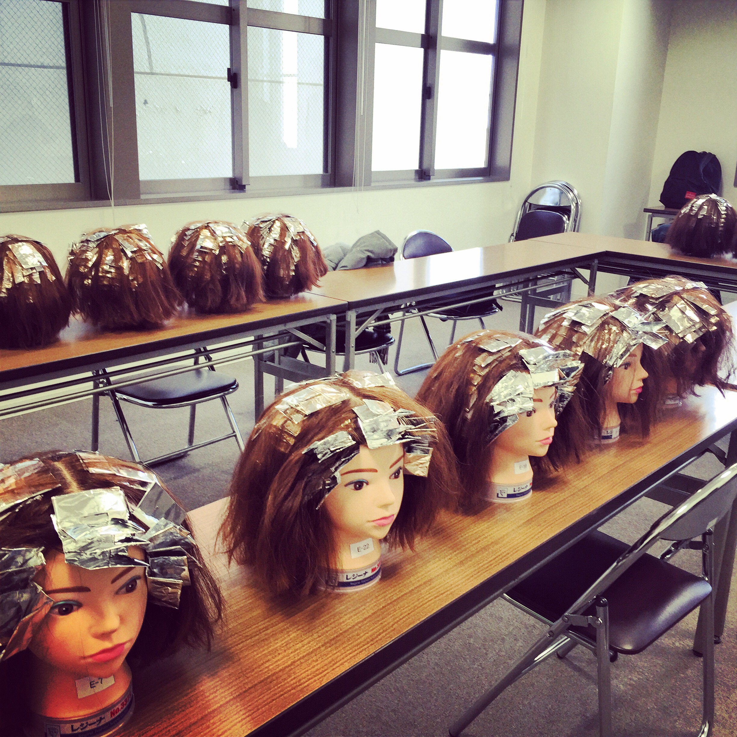 中部美容専門学校 ホイルワークの審査員\(^o^)/