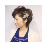 ショートでも結婚式ヘアセット♡