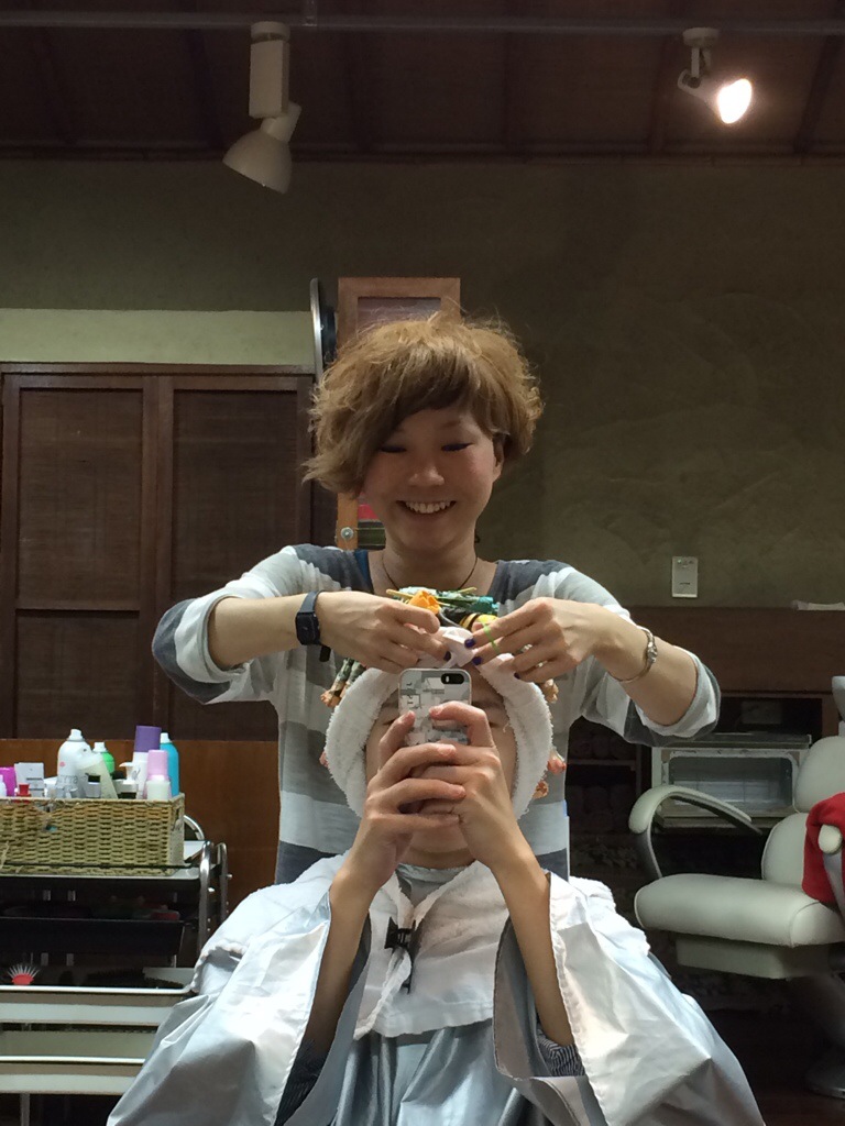 久しぶりパーマ☆