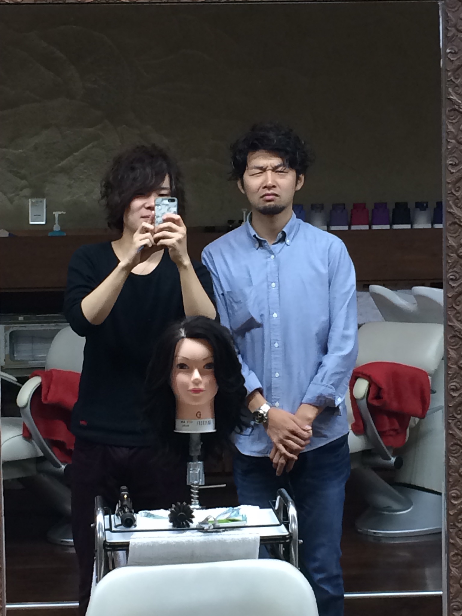 コテ巻きチェック、合格！