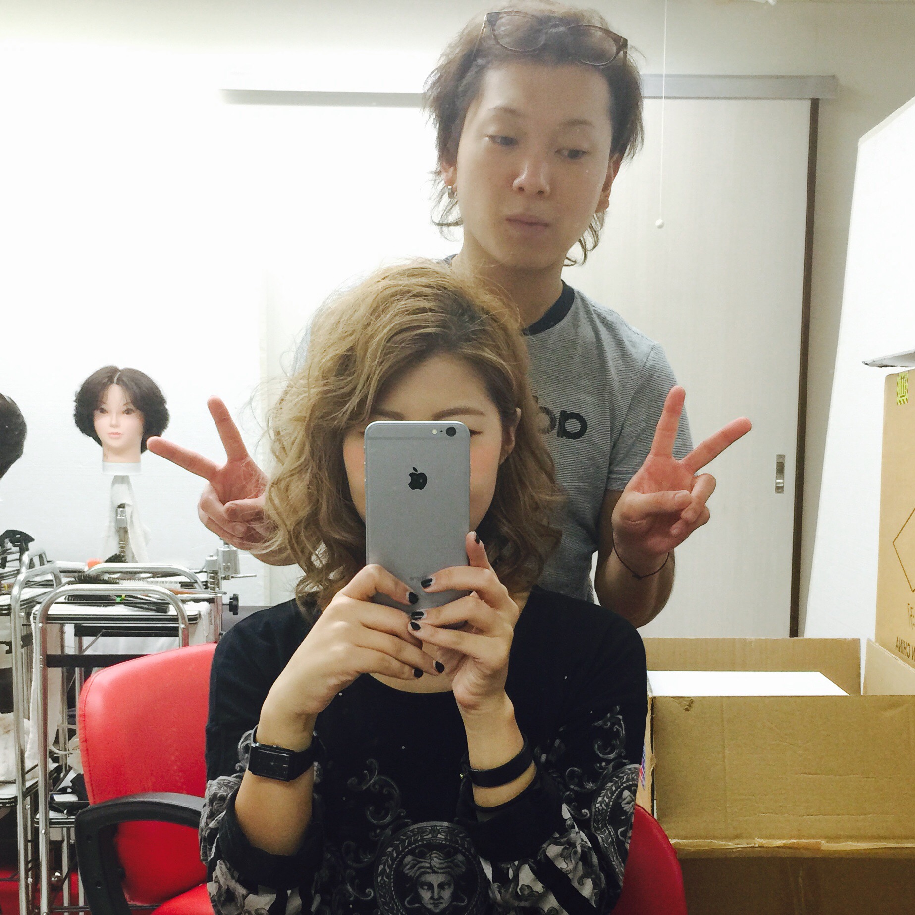 今日のヘアセットは達哉にお任せ☆どうなるかな〜?!