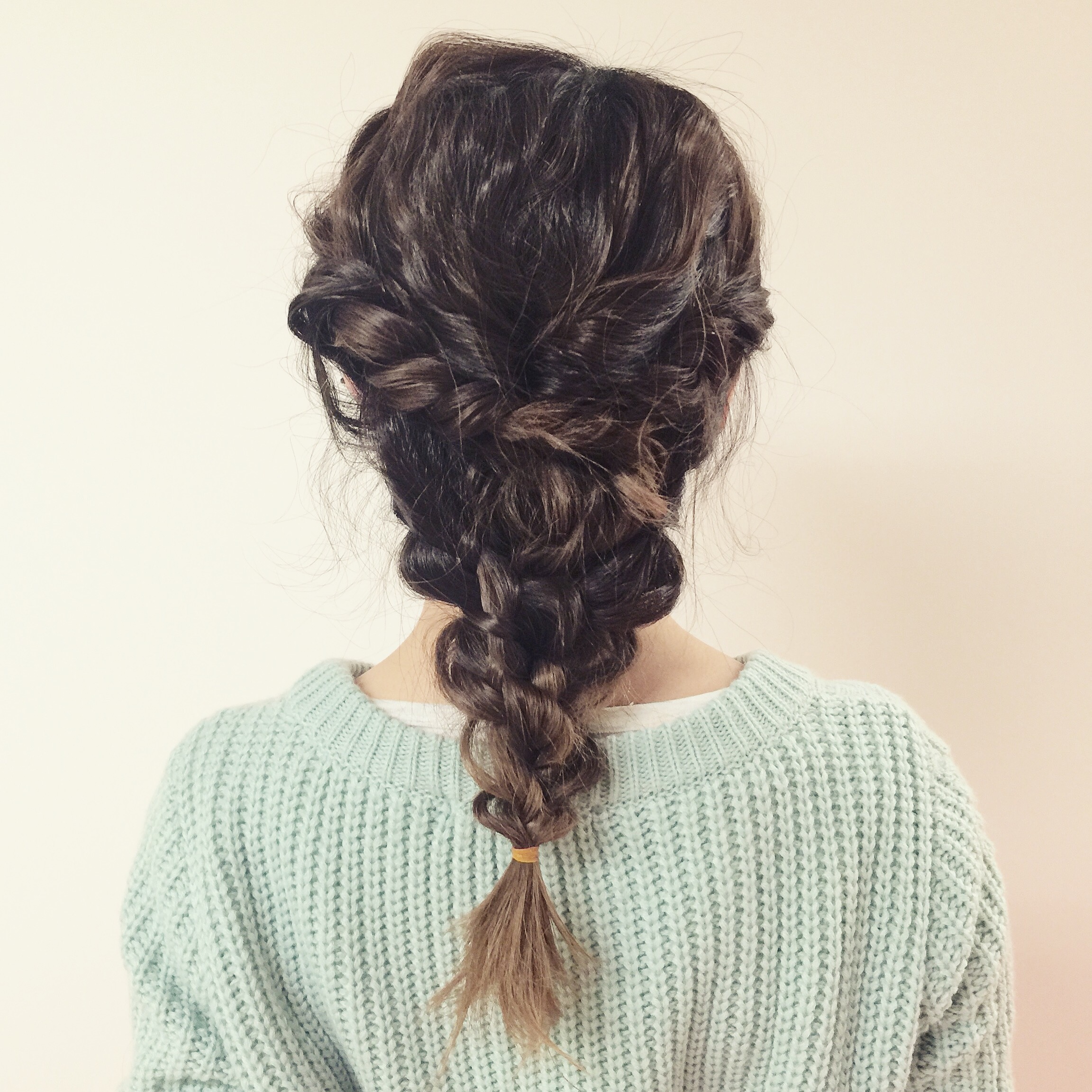 ヘアアレンジ☆シンプルまとめ編み込みスタイル☆