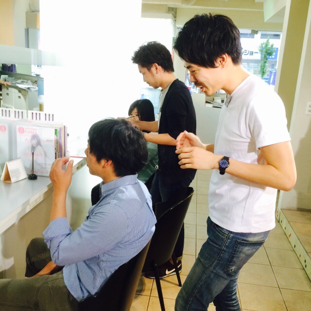 hair make affect 営業風景ヽ(´ー｀)ノ