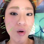 美容鍼とお客様マツエク