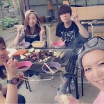 今年初BBQ\( ˆoˆ )/♡