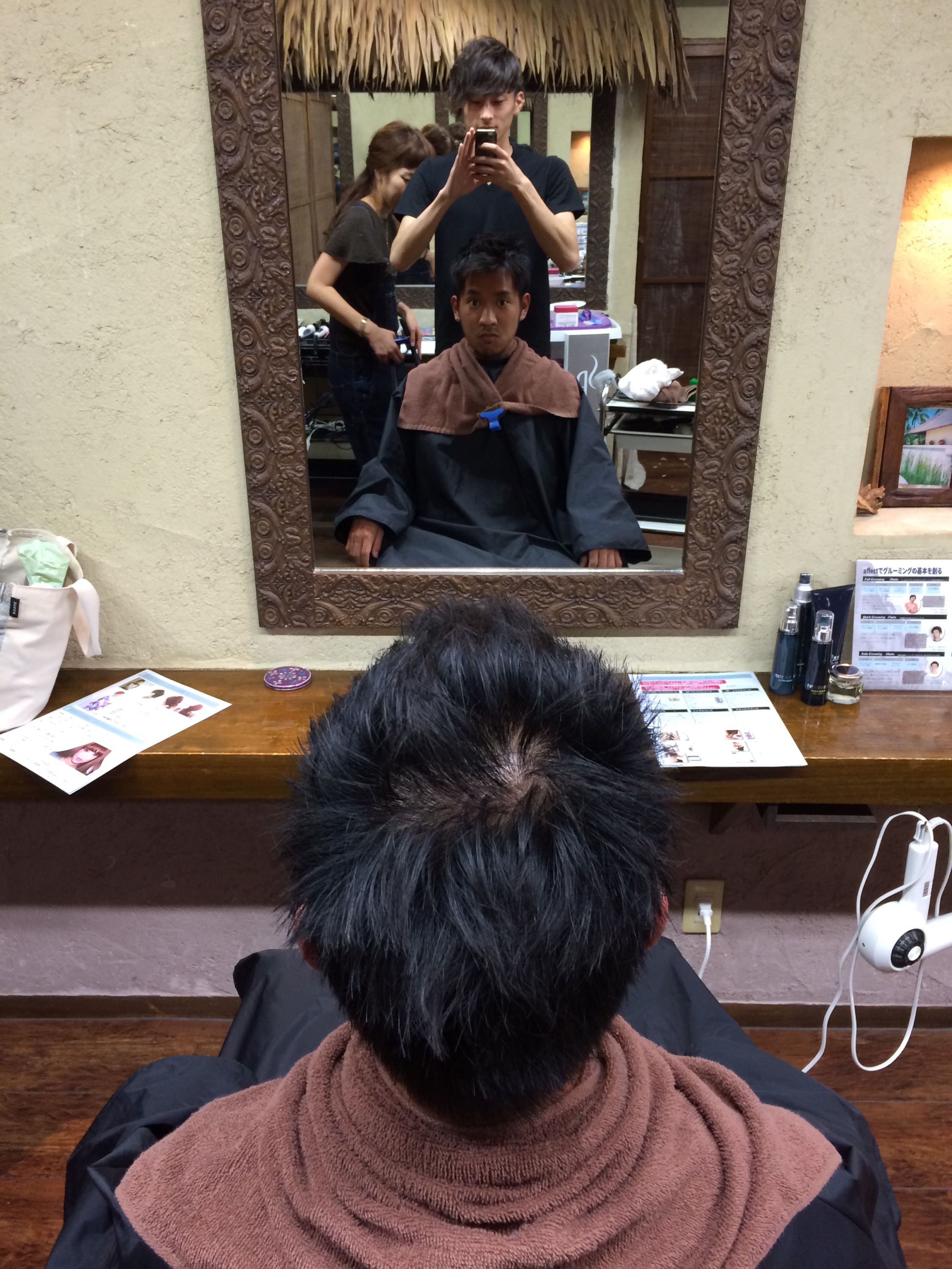 カラーモデル 先輩キヨさんのイメチェン O Hair Make Affect 勝利の美容師ブログ