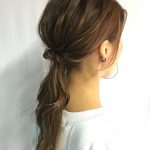 ひとつ結びでも可愛く見えるスタイル☆