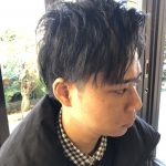 メンズスタイル☆アップバングスタイル☆束感メインのスタイリング☆