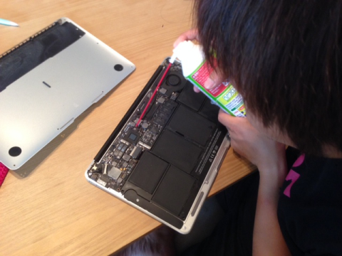 Macbook air 掃除 affect 7