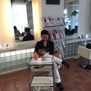 見学者　八木君