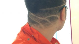 ベリーショートにライン☆同じデザインをまた作れるかは？笑