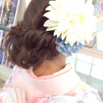 振り袖のアップ!大人フェミニン編